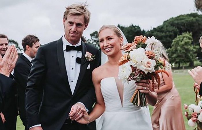 Newlyweds Luke Saville and Daria Gavrilova. Picture: Instagram