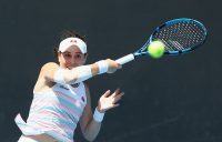 Kimberly Birrell in action at the Melbourne Summer Set. Picture: Tennis Australia