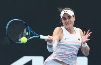 Kimberly Birrell in action. Picture: Tennis Australia