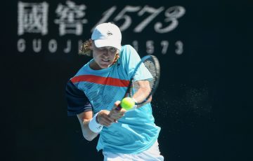 Max Purcell in action at AO 2022. Picture: Tennis Australia