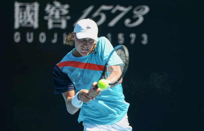 Max Purcell in action at AO 2022. Picture: Tennis Australia