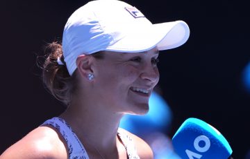 Ash Barty at AO 2022. Picture: Tennis Australia