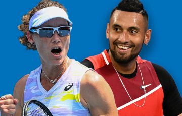 Sam Stosur and Nick Kyrgios lead the Aussie charge on day four at AO 2022. Pictures: Getty Images