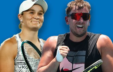 World No.1s Ash Barty and Dylan Alcott lead the Aussie charge at AO 2022. Pictures: Getty Images