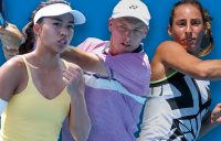 Lizette Cabrera, Edward Winter and Seone Mendez are in action in Australian Open qualifying today. Pictures: Tennis Australia