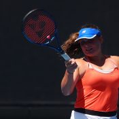 Charlotte Kempenaers-Pocz competes at the Australian Open; Getty Images 