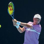 Edward Winter competes at Australian Open 2022.