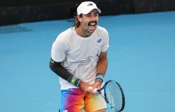 Jordan Thompson at the Sydney Tennis Classic. Picture: Getty Images