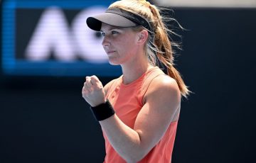 Maddison Inglis celebrates a career-best win at AO 2022; Getty Images 