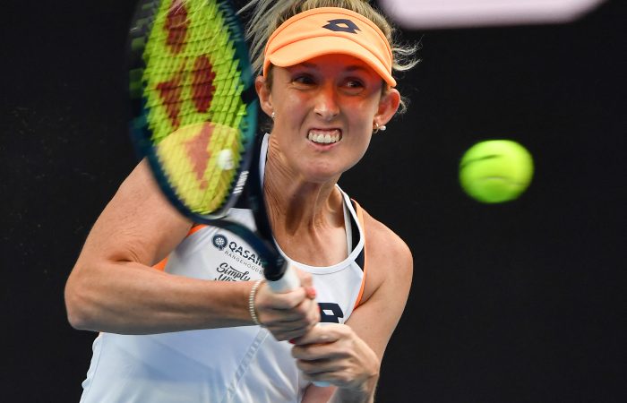 Storm Sanders in action at AO 2022. Picture: Getty Images