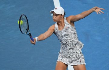 Ash Barty in action at AO 2022. Picture: Getty Images