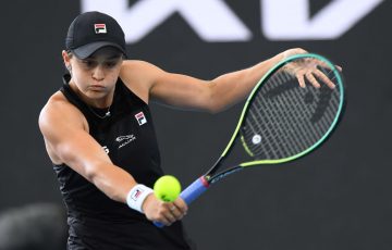 Ash Barty at the Adelaide International; Getty Images   