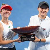 Storm Sanders and Ash Barty are the Adelaide International doubles champions for 2022; Getty Images 