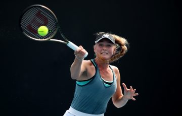 Taylah Preston in Australian Open 2022 qualifying action. Picture: Getty Images