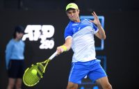 Aleksandar Vukic at the 2022 Adelaide International; Getty Images