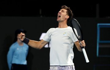 Thanasi Kokkinakis defeats Marin Cilic to progress to the final of the 2022 Adelaide International; Getty Images 