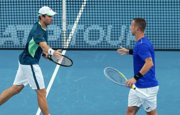 John Peers and Filip Polasek at the Sydney Tennis Classic. Picture: Getty Images