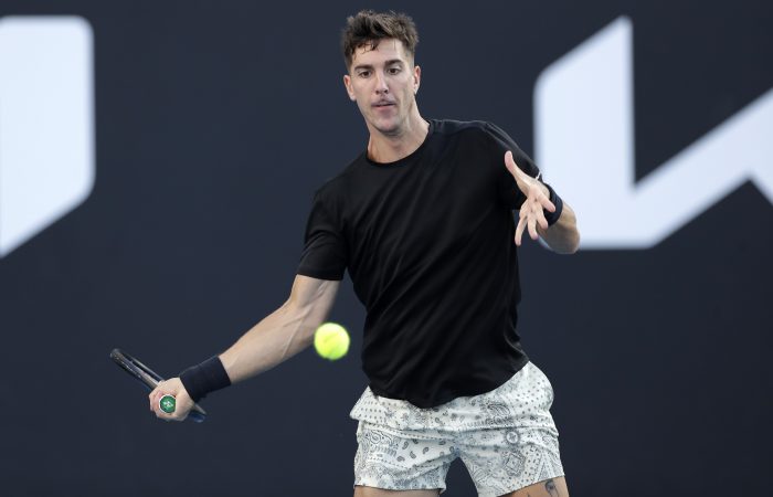 Thanasi Kokkinakis at the Australian Open. Picture: Getty Images