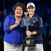 Ash Barty celebrates her Australian Open 2022 victory with Evonne Goolagong Cawley; Getty Images