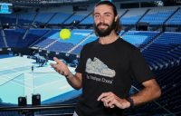 Jordan Thompson prepares for the 2022 Australian summer of tennis at Rod Laver Arena; George Sal, Tennis Australia