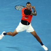 NIck Kyrgios competes at AO 2022; Getty Images 