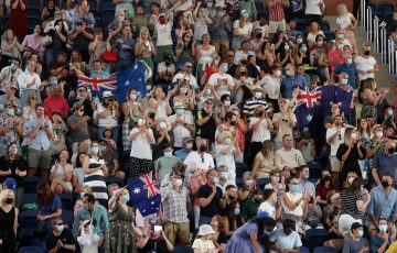 Fans at Memorial Drive in Adelaide. Picture: Getty Images