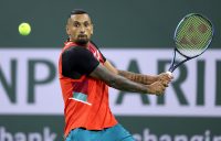 Nick Kyrgios in action at Indian Wells. Picture: Getty Images