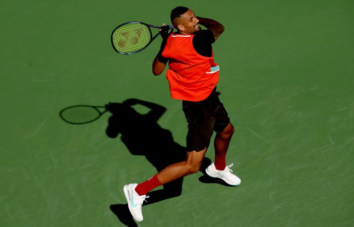 Nick Kyrgios at Indian Wells. Picture: Getty Images