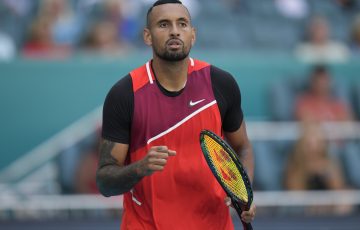 Nick Kyrgios at Miami. Picture: Getty Images