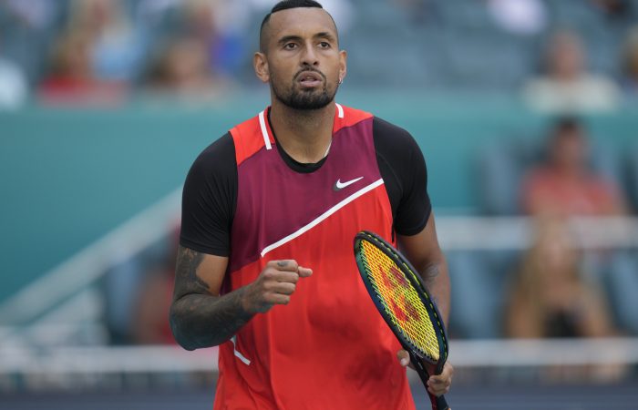 Nick Kyrgios at Miami. Picture: Getty Images