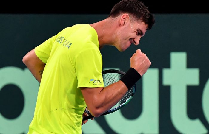 Thanasi Kokkinakis secures Davis Cup victory for Australia; Getty Images 