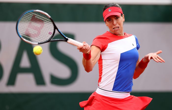 Ajla Tomljanovic in action at Roland Garros. Picture: Getty Images