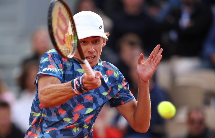 Alex de Minaur at Roland Garros. Picture: Getty Images