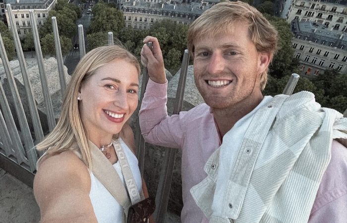 Daria and Luke Saville in Paris. Picture: Instagram