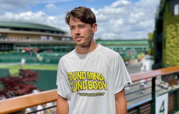 Alex de Minaur at Wimbledon. Picture: Tennis Australia