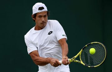 Jason Kubler in action at Wimbledon. Picture: Getty Images