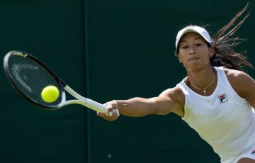 Priscilla Hon was a first-round winner in Wimbledon 2022 qualifying. Picture: Wimbledon