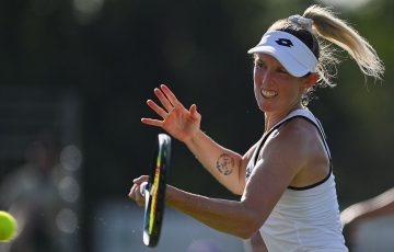 Australia's Storm Sanders in action during Wimbledon qualifying. Picture: Wimbledon