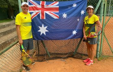 Australian team members at the Virtus European Summer Games in Poland. Picture: Tennis Australia