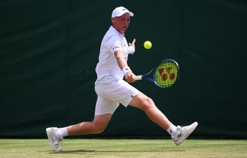 Edward Winter in action at Wimbledon. Picture: Getty Images