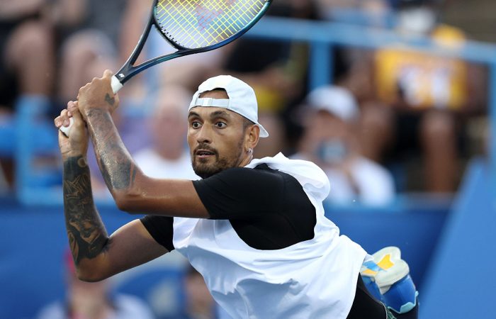 Nick Kyrgios in Washington. Picture: Getty Images