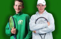 Charlie Camus and Hayden Jones are orange boys at this week's Davis Cup Finals.