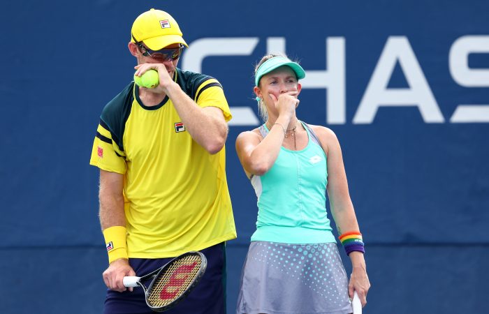 John Peers and Storm Sanders are through to the US Open mixed doubles semifinals. Picture: Getty Images