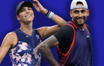 Ajla Tomljanovic and Nick Kyrgios both reached the US Open 2022 quarterfinals. Pictures: Getty Images
