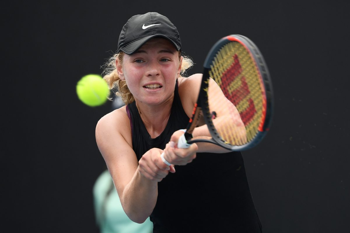 Mia Repac in action at Australian Open 2020. Picture: Getty Images