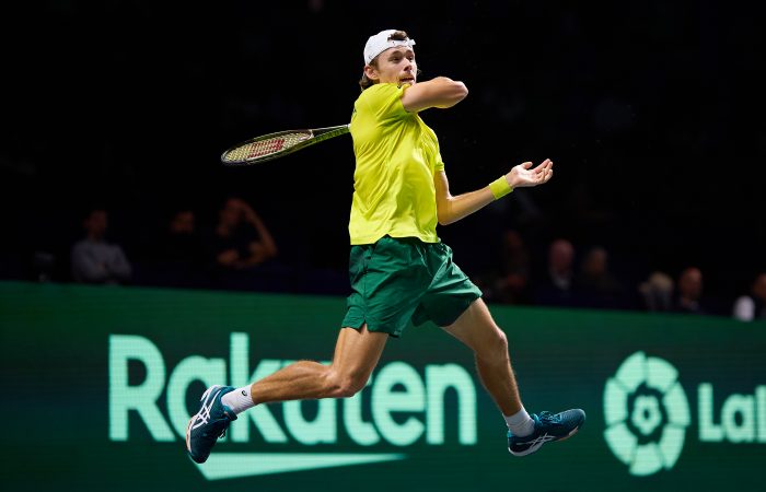 Alex de Minaur in action at the 2022 Davis Cup Finals. Picture: Getty Images