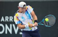 James Duckworth in action at the Adelaide International. Picture: Tennis Australia