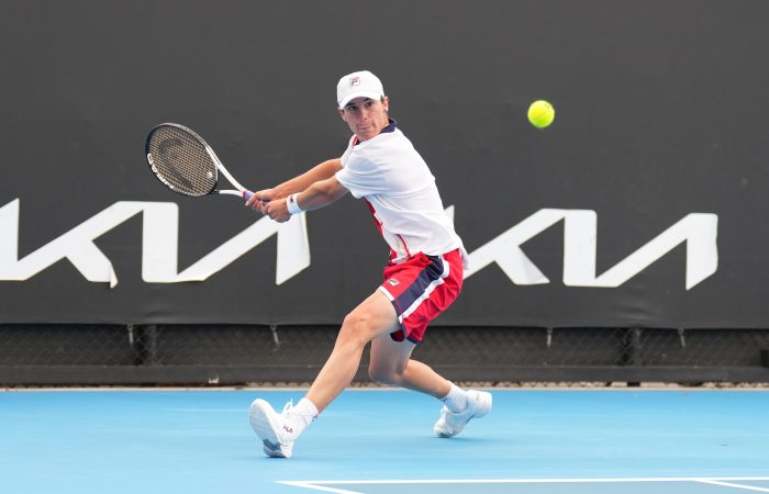 Lachlan Vickery has advanced to the boys' singles final in the 2022 18/u Australian Championships. Picture: Tennis Australia