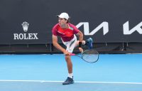 Daniel Jovanovski in action at the December Showdown. Picture: Tennis Australia