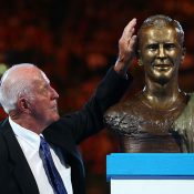 Rex Hartwig is inducted in the Australian Tennis Hall of Fame in 2016; Getty Images 